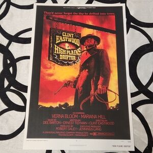 Clint Eastwood High Plains Drifter Collectible Reproduction Poster 11x17 73/82